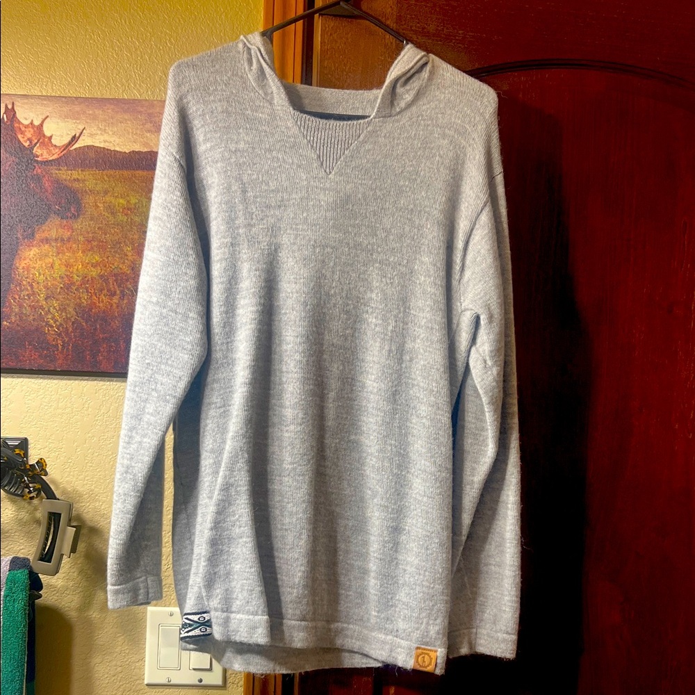 Gray Hooded Sweatshirt